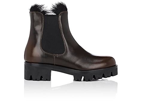 barneys prada lug sole boot|Women's Prada Designer Booties .